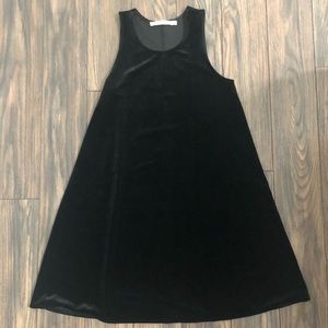 Black Velvet Shift Dress